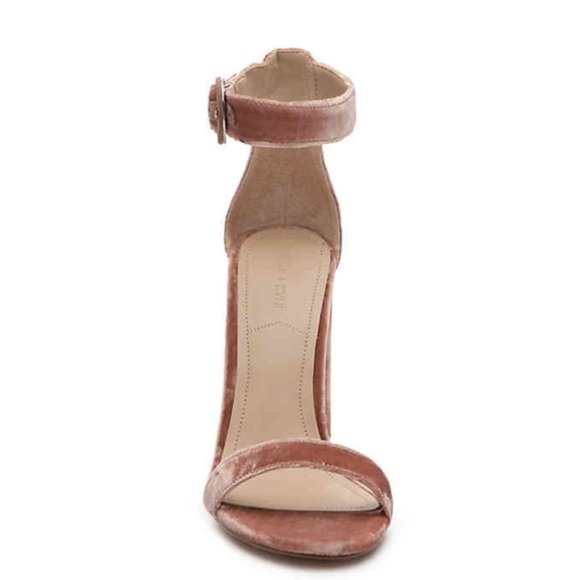 RARE NEW Kendall and Kylie Jenner giselle velvet ankle strappy Block heels 10 - Picture 5 of 8